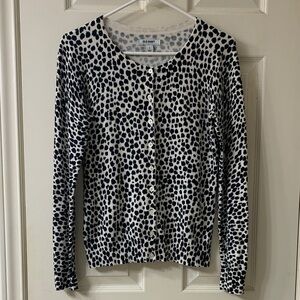 🌷3 for$25🌷Old Navy, US S, White & Black Cheetah Print Knit Cardigan